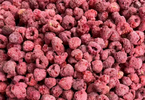 Freeze-dried raspberry